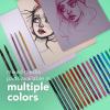 imageCanson Graduate Black Mixed Media Pad Foldover 9x12 inches 12 Sheets  Artist Paper for Collage Watercolor Ink Pencil Marker