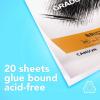 imageCanson Graduate Bristol Pad Foldover 55x85 inch 20 Sheets  Artist Paper for Adults and Students  Drawing Sketching Markers and Art Journaling55x85 inch