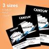 imageCanson Graduate Drawing Pad Foldover 55x85 inch 30 Sheets  Artist Paper for Adults and Students  Drawing Sketching and Art JournalingBlack Paper