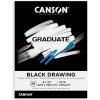 imageCanson Graduate Drawing Pad Foldover 55x85 inch 30 Sheets  Artist Paper for Adults and Students  Drawing Sketching and Art JournalingBlack Paper