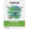 imageCanson Graduate Drawing Pad Foldover 55x85 inch 30 Sheets  Artist Paper for Adults and Students  Drawing Sketching and Art JournalingWhite Paper