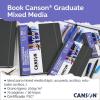 imageCanson Graduate Mixed Media Paper Hard Cover Art Journal 85x11 inches 36 Sheets  Artist Paper for Collage Watercolor Ink Pencil Markerwhite