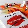 imageCanson Graduate Oil and Acrylic Paint Pad Foldover 11x14 inch 12 Sheets  Artist Paper for Adults and Students  Oil Acrylic Mixed Media and Painting11x14 inch
