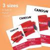 imageCanson Graduate Oil and Acrylic Paint Pad Foldover 11x14 inch 12 Sheets  Artist Paper for Adults and Students  Oil Acrylic Mixed Media and Painting55x85 inch