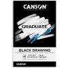 imageCanson Graduate Drawing Pad Foldover 55x85 inch 30 Sheets  Artist Paper for Adults and Students  Drawing Sketching and Art JournalingBlack Paper