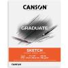 imageCanson Graduate Sketch Pad Foldover 55x85 inch 40 Sheets  Artist Paper for Adults and Students11x14 inch