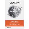 imageCanson Graduate Sketch Pad Foldover 55x85 inch 40 Sheets  Artist Paper for Adults and Students55x85 inch