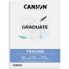 imageCanson Graduate Tracing Pad Foldover 9x12 inches 20 Sheets  Artist Paper for Transfers Animation Drafting