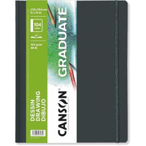 imageCanson Graduate Drawing Paper Hard Cover Art Journal 85x11 inches 52 Sheets  Artist Paper for Pencil Ink Pen Marker Illustration11x14