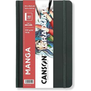 imageCanson Graduate Manga Paper Hard Cover Art Journal 55x85 inches 40 Sheets  Artist Paper for Illustration Character Studies Comics55x85