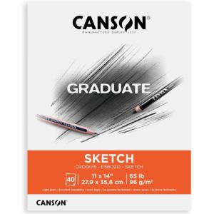 imageCanson Graduate Sketch Pad Foldover 55x85 inch 40 Sheets  Artist Paper for Adults and Students11x14 inch