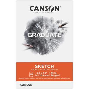 imageCanson Graduate Sketch Pad Foldover 55x85 inch 40 Sheets  Artist Paper for Adults and Students55x85 inch