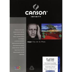 imageCanson Infinity Platine Fibre Rag Fine Art Paper 310 Gram  17 x 22 Inch 25 Sheets11X17