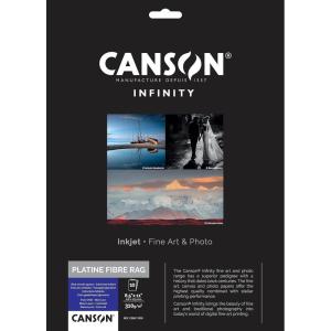 imageCanson Infinity Platine Fibre Rag Fine Art Paper 310 Gram  17 x 22 Inch 25 Sheets85X11