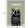 imageCANSON XL Sand Grain Dry Mixed Media 160gsm Paper A4 Grey Landscape Drawing Pad with SandpaperLike Finish Spiralbound with 40 Sheets Ideal for Professional Artists ampamp StudentsSPIRAL GREY 40S A4