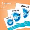 imageCanson Graduate Watercolor Pad Foldover 55x85 inch 20 Sheets  Artist Paper for Adults and Students  Painting Gouache Mixed Media and Ink11x14 inch Pack of 12