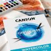 imageCanson Graduate Watercolor Pad Foldover 55x85 inch 20 Sheets  Artist Paper for Adults and Students  Painting Gouache Mixed Media and Ink55x85 inch