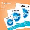 imageCanson Graduate Watercolor Pad Foldover 55x85 inch 20 Sheets  Artist Paper for Adults and Students  Painting Gouache Mixed Media and Ink9x12 inch