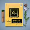 imageCanson XL Series Bristol Paper Smooth Foldover Pad 11x17 inches 25 Sheets 100lb260g  Artist Paper for Adults and Students  Markers Pen and Ink7x10