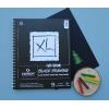 imageCanson XL Series Drawing Paper Black Wirebound Pad 9x12 inches 40 Sheets 92lb150g  Artist Paper for Adults and Students  Colored Pencil Ink Pastel Marker