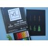 imageCanson XL Series Drawing Paper Black Wirebound Pad 9x12 inches 40 Sheets 92lb150g  Artist Paper for Adults and Students  Colored Pencil Ink Pastel Marker