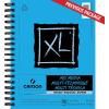 imageCanson XL Series Mixed Media Pad Side Wire 55x85 inches 60 Sheets  Heavyweight Art Paper for Watercolor Gouache Marker Painting Drawing Sketching7x10