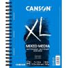imageCanson XL Series Mixed Media Pad Side Wire 55x85 inches 60 Sheets  Heavyweight Art Paper for Watercolor Gouache Marker Painting Drawing Sketching7x10