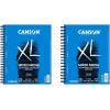 imageCanson XL Series Mixed Media Pad Side Wire 55x85 inches 60 Sheets  Heavyweight Art Paper for Watercolor Gouache Marker Painting Drawing Sketching9x12