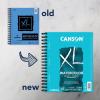 imageCanson XL Series Watercolor Pad Heavyweight White Paper Side Wire Binding 30 Sheets 9x12 inch7x10