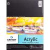 imageCanson Artist Series Acrylic Paper Foldover Pad 16x20 inches 10 Sheets 185lb400g  Artist Paper for Adults and Students9X12