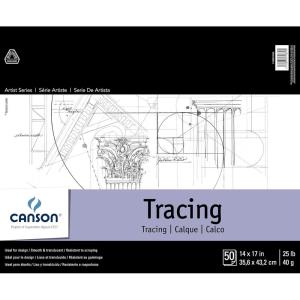 imageCanson Foundation Series Tracing Pad 14 x 17 Foldover Cover 50 Sheets 10051096214 x 17