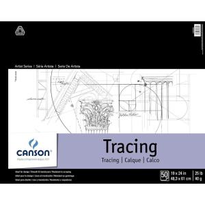 imageCanson Foundation Series Tracing Pad 14 x 17 Foldover Cover 50 Sheets 10051096219 x 24