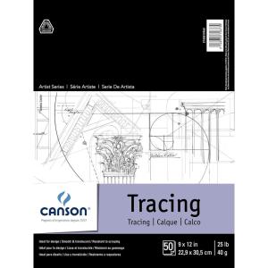 imageCanson Foundation Series Tracing Pad 14 x 17 Foldover Cover 50 Sheets 1005109629 x 12