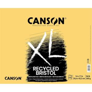 imageCanson XL Series Bristol Paper Smooth Foldover Pad 11x17 inches 25 Sheets 100lb260g  Artist Paper for Adults and Students  Markers Pen and Ink14x17