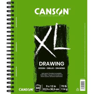 imageCanson XL Series Drawing Pad Side Wire Bound 9x12 inches 60 Sheets  Artist Paper for Students Marker Pen Ink Pencil