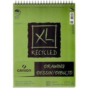 imageCanson XL Series Recycled Drawing Paper Pad Top Wire Bound 70 Pound 11 x 14 Inch 60 Sheets11x14