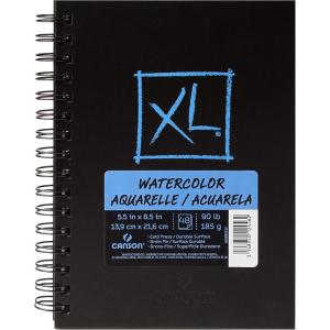 imageCanson XL Series Watercolor Pad Heavyweight White Paper Side Wire Binding 30 Sheets 9x12 inch55x85