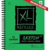 imageCanson XL Series Recycled Paper Sketch Pad Side Wire Bound 50 Pound 9 x 12 Inch 100 Sheets