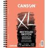 imageCanson XL Series Recycled Paper Sketch Pad Side Wire Bound 50 Pound 9 x 12 Inch 100 Sheets