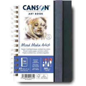 imageCANSON Art Book Mixed Media Paper Notebook 58x83 inches White58x83 inches
