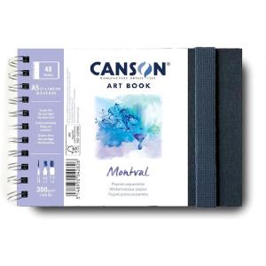 imageCANSON Art Book Watercolor Paper Notebook 83x58 inches WhiteA5 LANDSCAPE MONTVAL