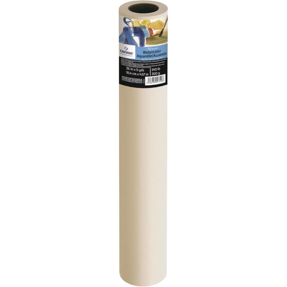 imageCanson Artist Series Montval Watercolor Paper Roll 48inx5yd 140lb300g  Artist Paper for Adults and Students  Watercolors Mixed Media Markers and Art Journaling36X5yds