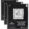 imageCanson XL Series Drawing Paper Black Wirebound Pad 11x14 inches 40 Sheets 92lb150g  Artist Paper for Adults and Students  Colored Pencil Ink Pastel Marker11x14 Pack of 3