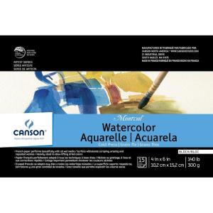 imageCanson Artist Series Montval Watercolor Paper Fold Over Block 6x9 inches 15 Sheets 140lb300g  Artist Paper for Adults and Students  Watercolors Mixed Media Markers and Art Journaling4X6