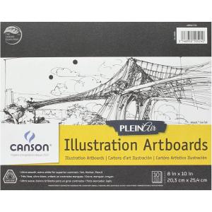 imageCanson Artist Series Plein Air Illustration Paper Fold Over Art Board 8x10 inches 10 Sheets  Artist Paper for Adults and Students  Colored Pencil Marker Ink Pen8 x 10
