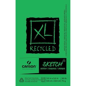 imageCanson XL Series Sketchbook Recycled Foldover Pad 35x55 inches 100 Sheets 50lb74g  Artist Paper for Adults and Students  Graphite Charcoal Pencil Colored Pencil