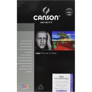 imageCanson Infinity Rag Photographique Fine Art Paper 210 Gram 85 x 11 Inch 10 Sheets 20621102011X17