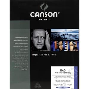 imageCanson Infinity Rag Photographique Fine Art Paper 310 Gram 11 x 17 Inch 25 Sheets17X22